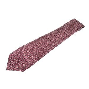 Robert Talbott Hand Sewn Silk Tie - Red Blue Cream Paisley Pattern - Made in USA